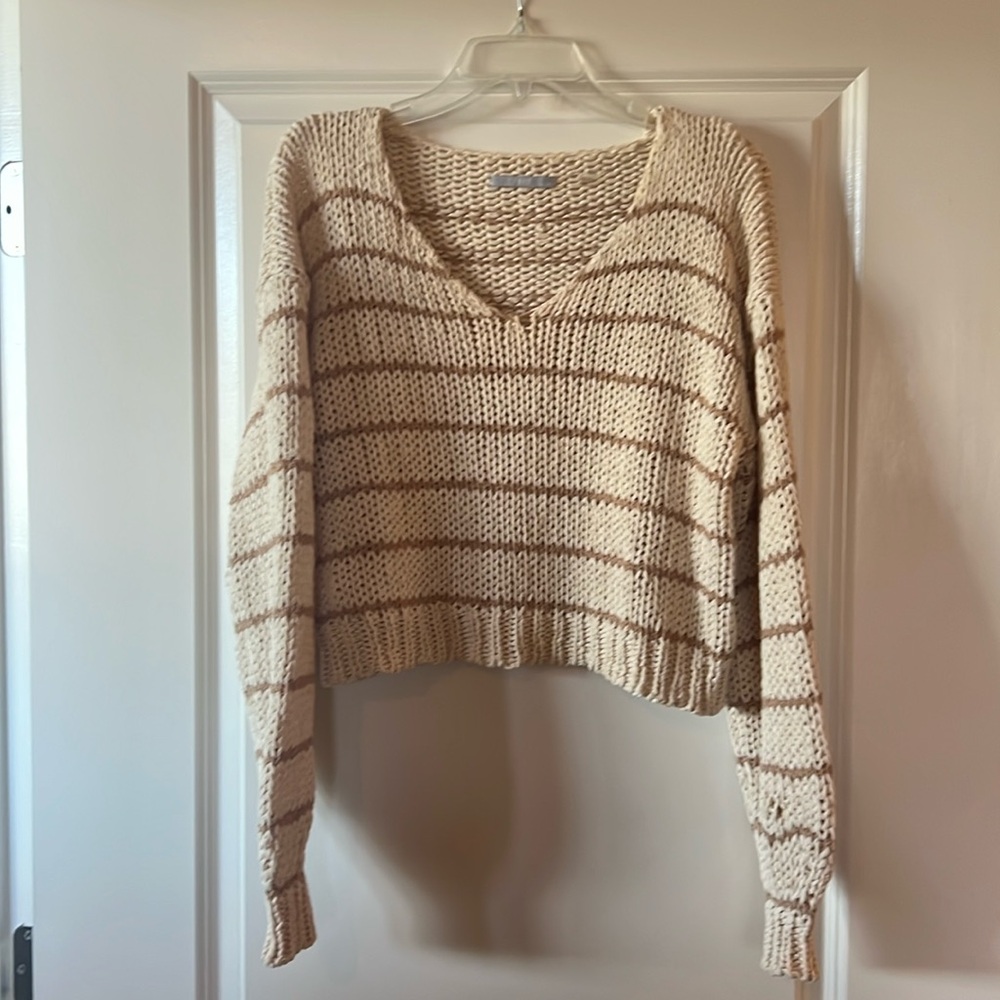 Tart, boutique purchased, size medium, cropped cotton sweater.